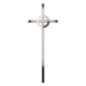 Kreuz mit Zierring und Kristallen / Wandbefestigung